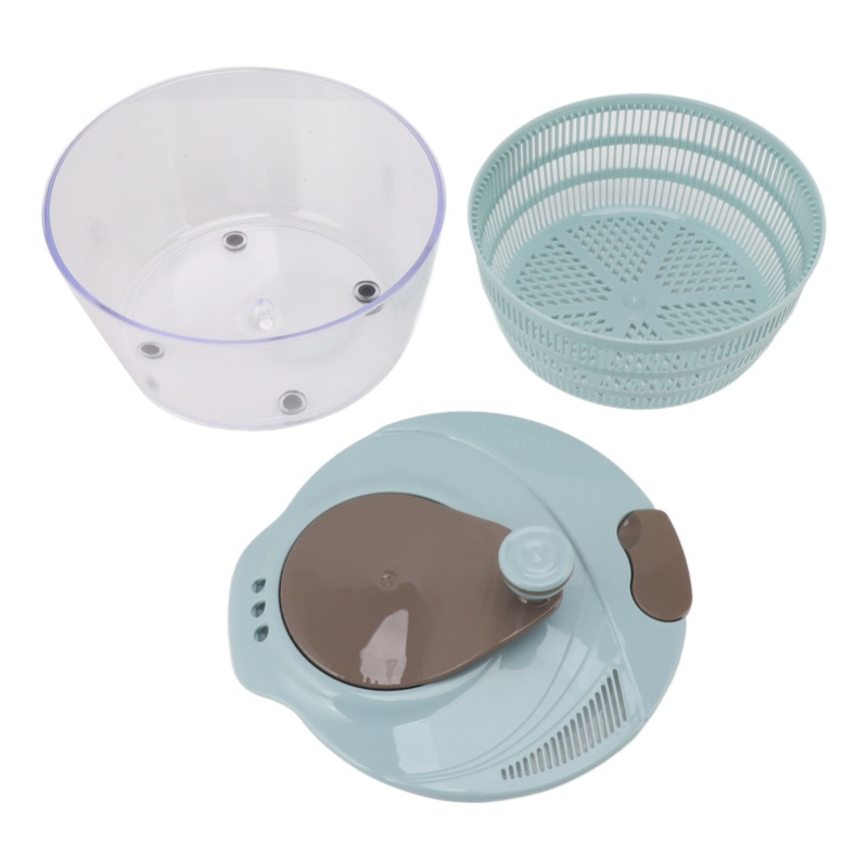 Salad Spinner - Blue Salad Spinner, Plastic Vegetable Washer
