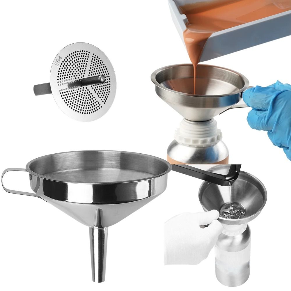 Kitchen Gadgets For Arthritic Hands - Wide Mouth Stainless Steel Funnel with