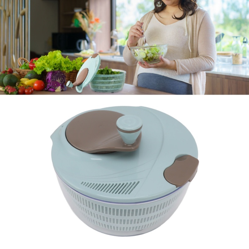 Blue Salad Spinner, Plastic Ve - Salad Spinner ulasan dan harga