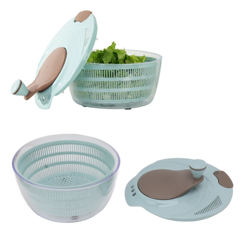 Blue Salad Spinner, Plastic Ve - Salad Spinner ulasan dan harga