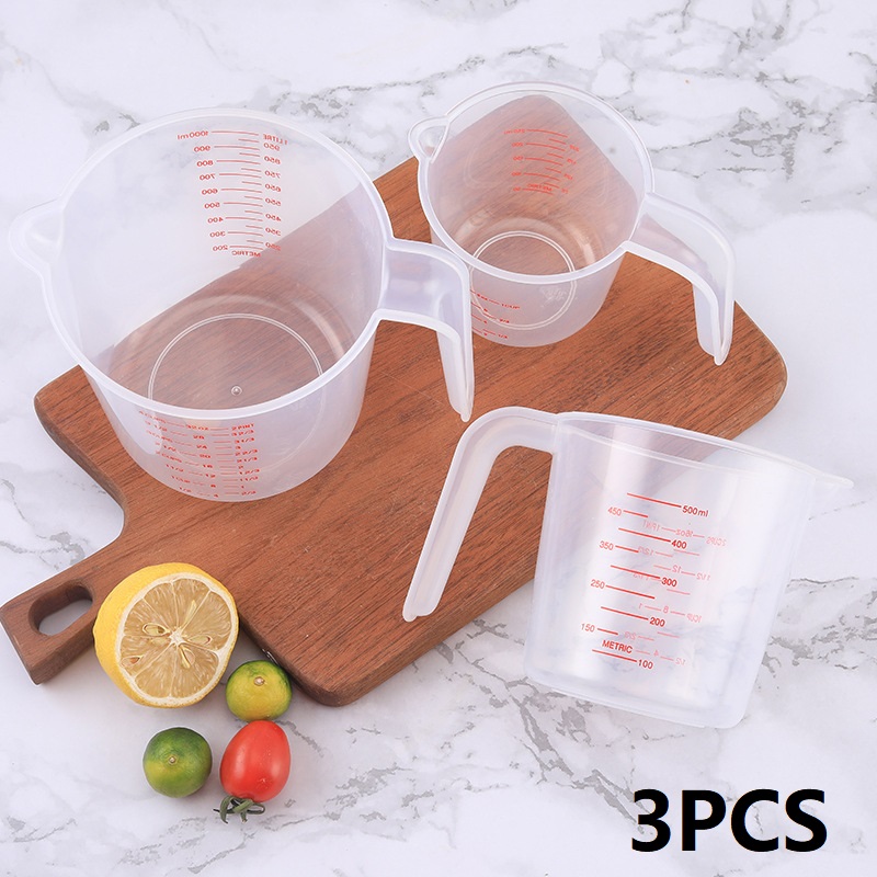 3PCS 250/500/1000ML Measuring  - Kitchen Gadgets Under 500 ulasan dan harga