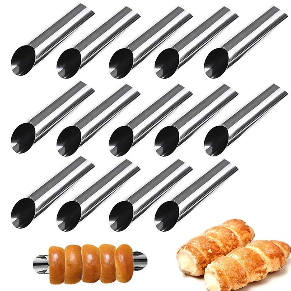 metal 6 pcs/set danish cannoli - Kitchen Gadgets Youtube ulasan dan harga