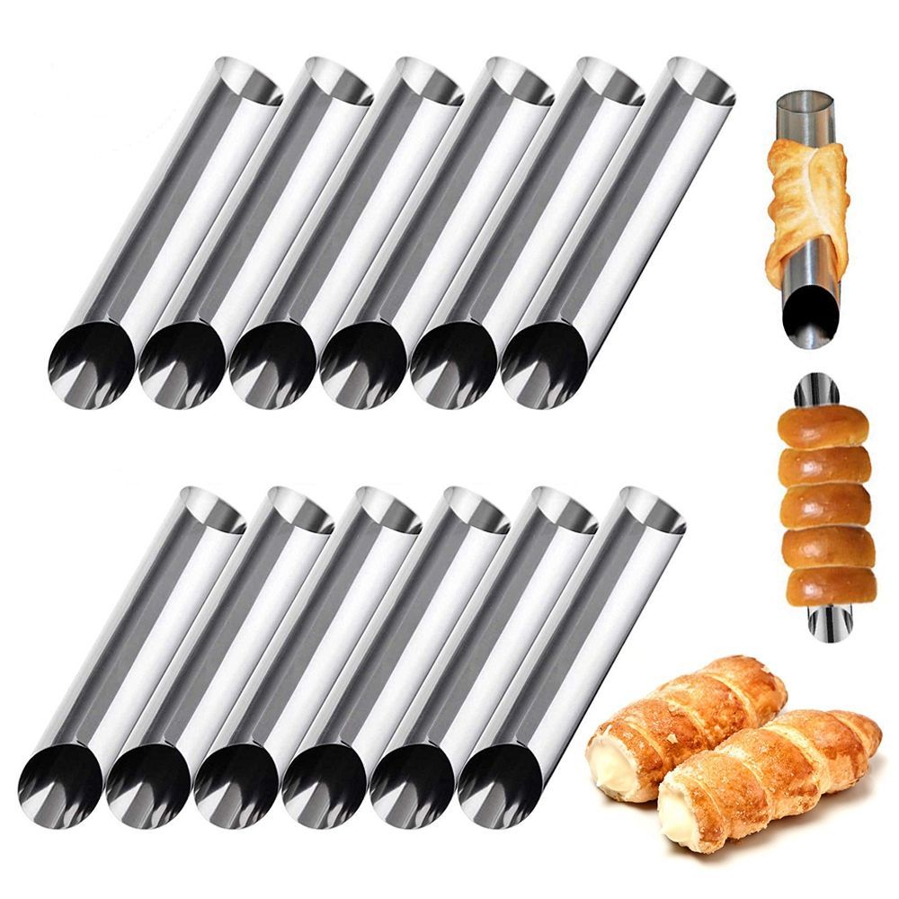 metal 6 pcs/set danish cannoli - Kitchen Gadgets Youtube ulasan dan harga