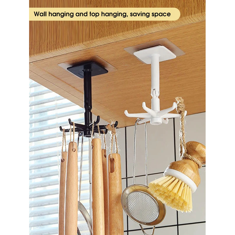 5/10pcs Kitchen Hooks Rotating - Kitchen Gadgets Needed ulasan dan harga