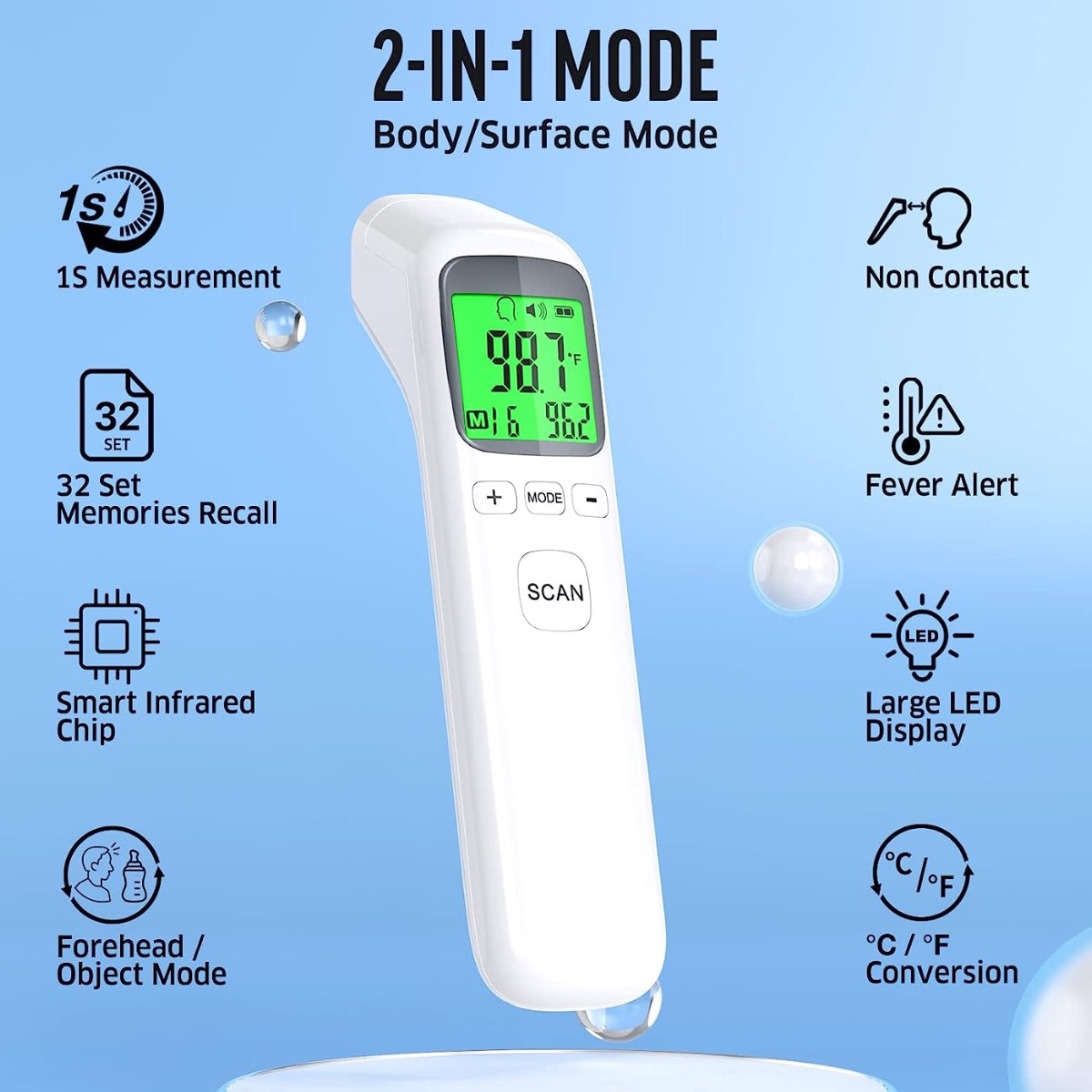 Thermometer for Adults and Kid - Instant Read Thermometer ulasan dan harga
