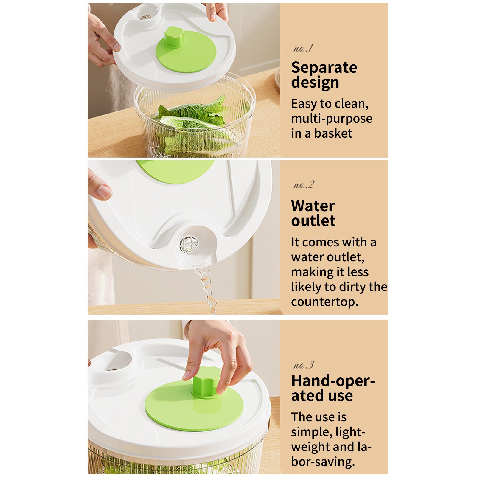 Salad Spinner Manual Crank Sal - Salad Spinner ulasan dan harga