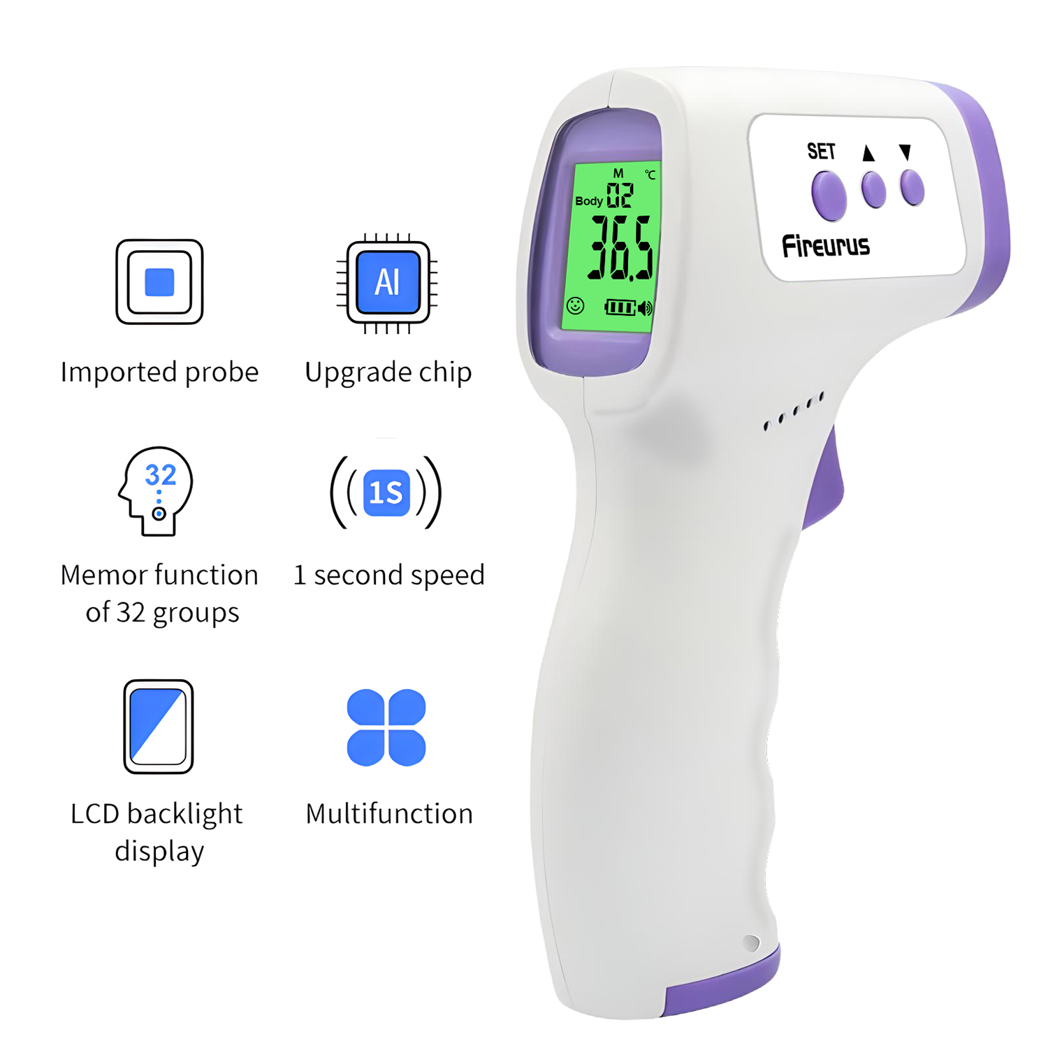 Firerurus Non‑Contact Infrared - Instant Read Thermometer ulasan dan harga