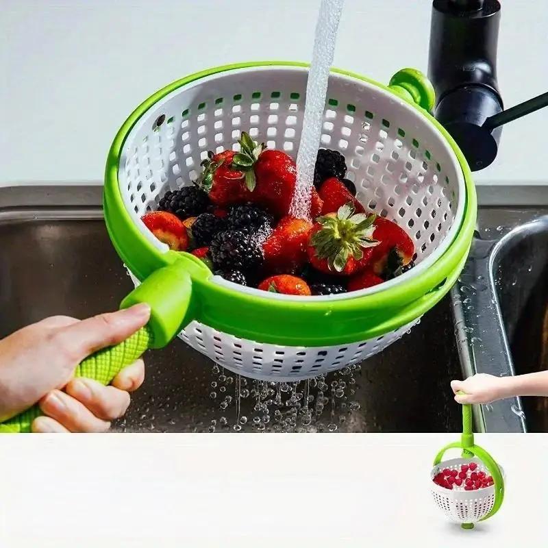 Salad Spinner Rotating Drainag - Salad Spinner ulasan dan harga