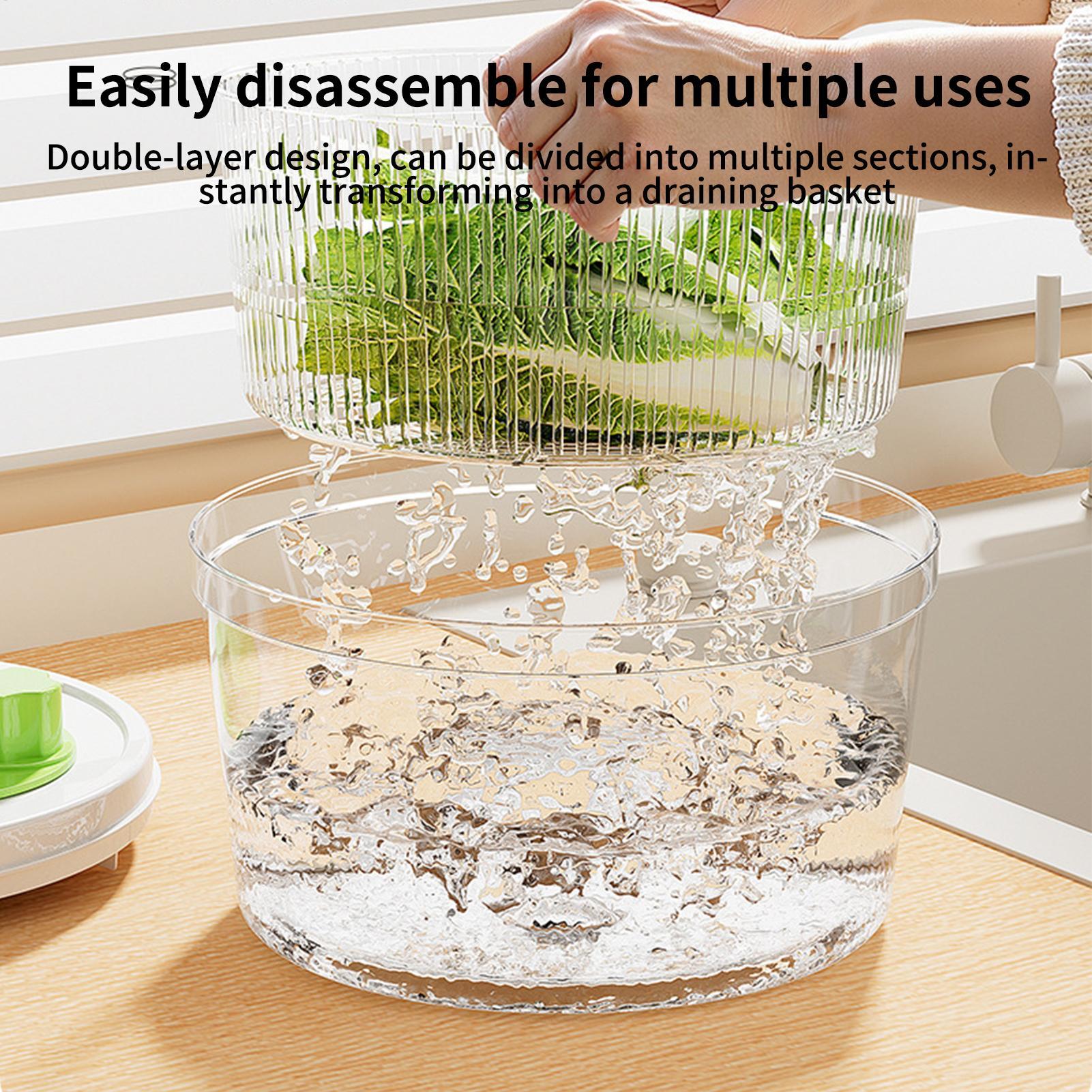 Manual Salad Spinner With Drai - Salad Spinner ulasan dan harga