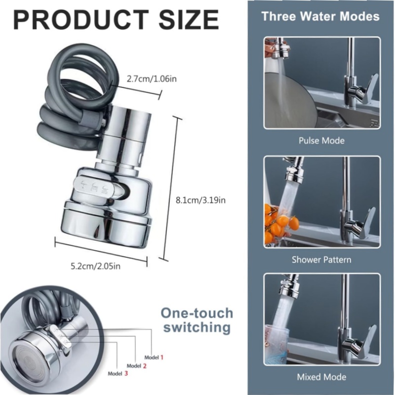 New 3 Modes Sink Faucet 360 De - Kitchen Gadgets Youtube ulasan dan harga