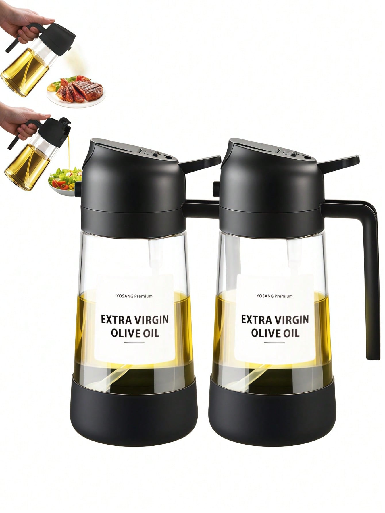 2PCS 2-In-1 Oil Sprayer & Pour - Kitchen Gadgets You Must Have ulasan dan harga