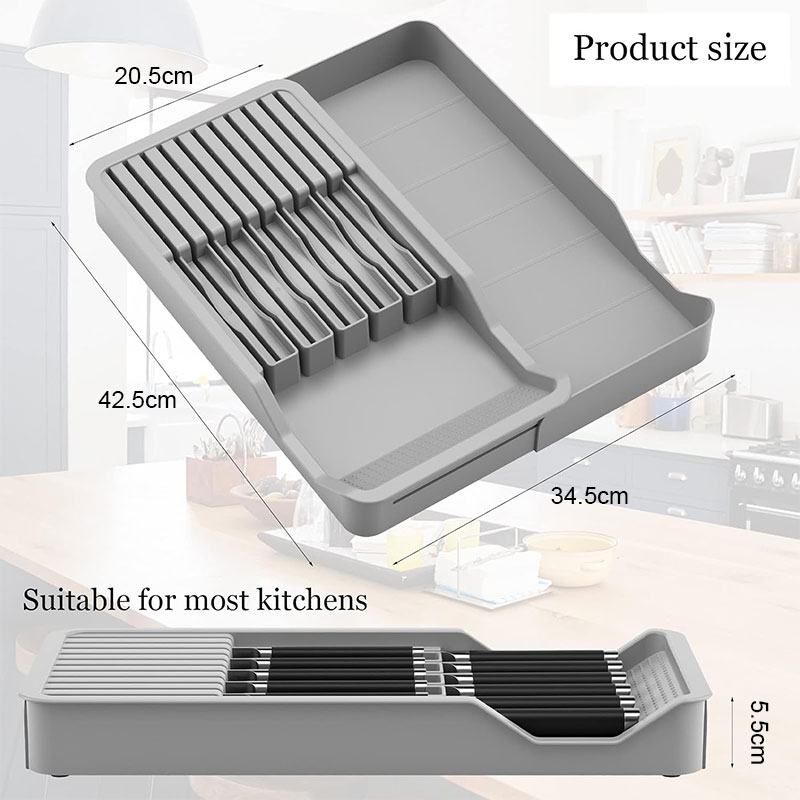 Knife Block Holder with Expand - Kitchen Gadgets Hacks ulasan dan harga