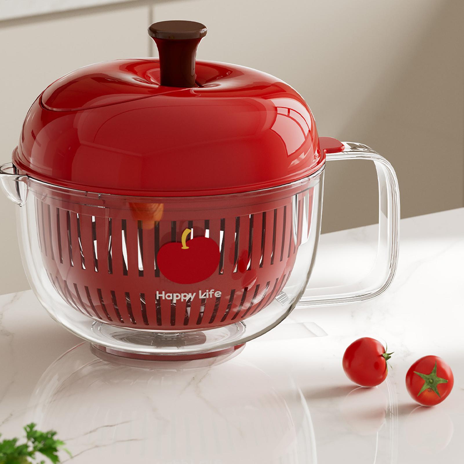 Fruit Cleaner Bowl Strainer Cl - Salad Spinner ulasan dan harga