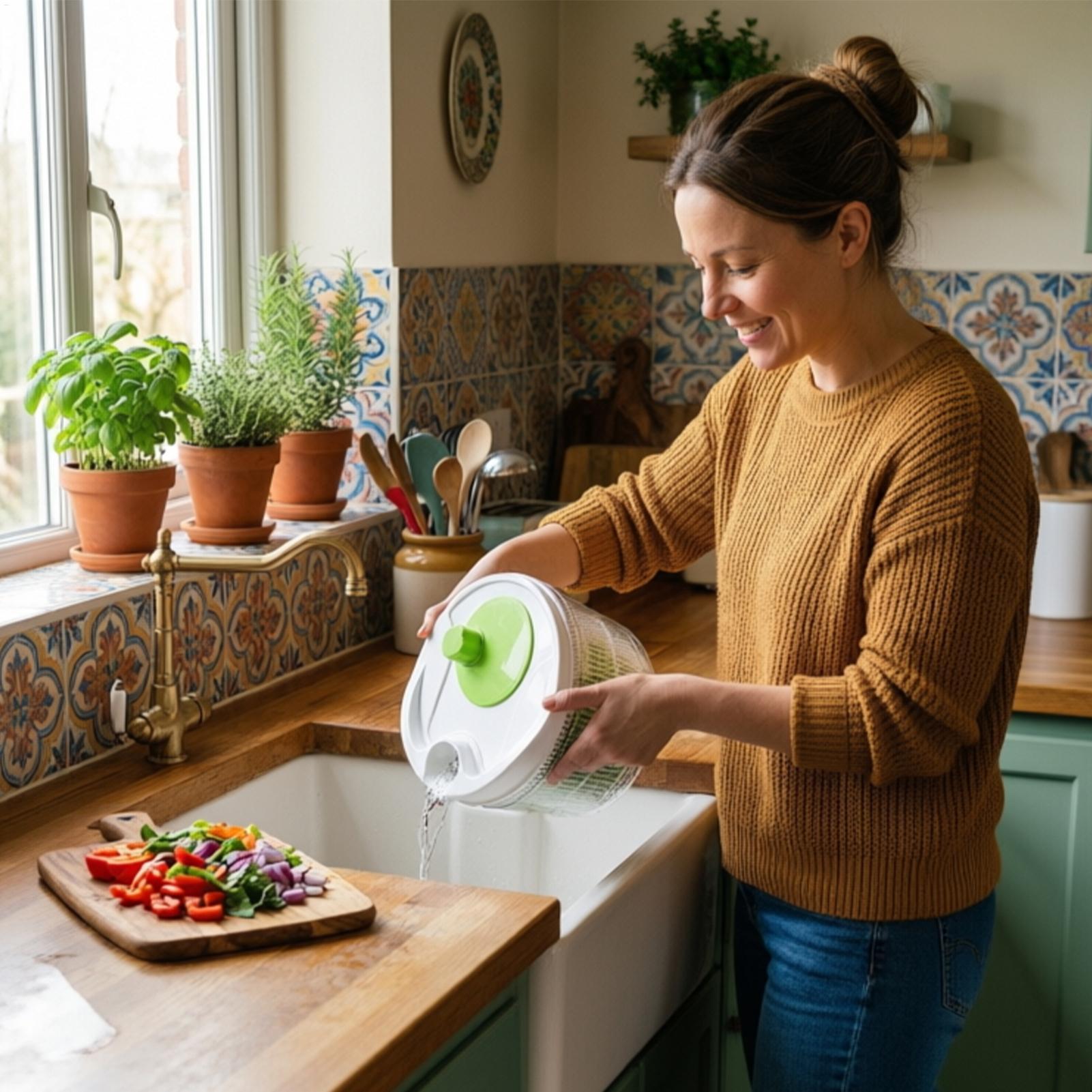 Multifunctional Household Manu - Salad Spinner ulasan dan harga